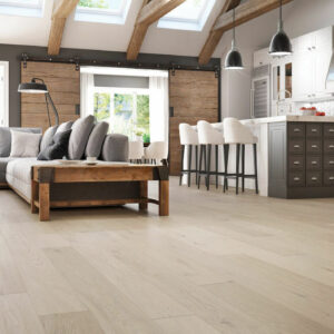 Room scene with neutral color flooring
